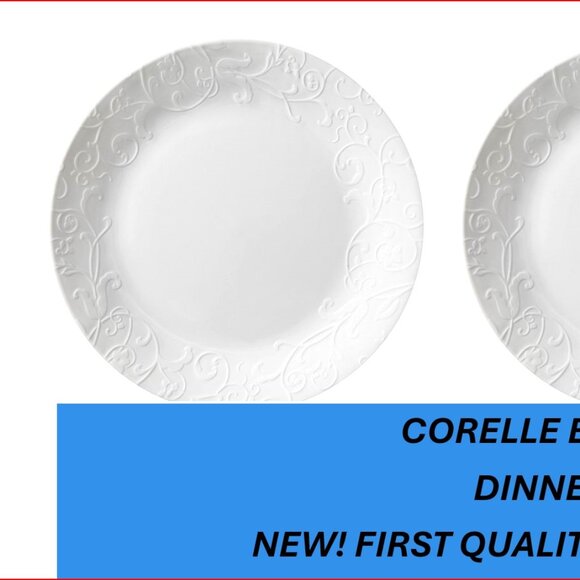 Corelle 2Set /Bella Faenza Dinner Plates 10" NEW - Picture 1 of 1